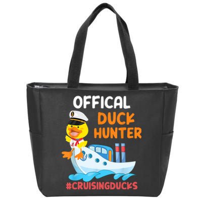 Duck Hunter Funny Duck Cruising Cruise Zip Tote Bag