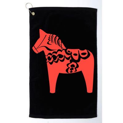 Dala Horse Gift Dalarna Swedish Sweden Sverige Gift Golf Towel