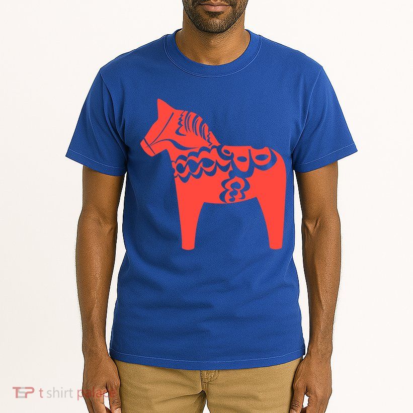 Dala Horse Gift Dalarna Swedish Sweden Sverige Gift Tall T-Shirt