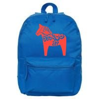 Dala Horse Gift Dalarna Swedish Sweden Sverige Gift 16 in Basic Backpack