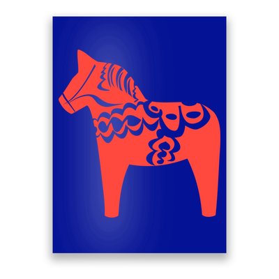 Dala Horse Gift Dalarna Swedish Sweden Sverige Gift Poster