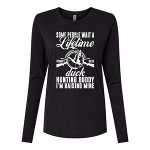 Duck Hunter Gift Womens Cotton Relaxed Long Sleeve T-Shirt