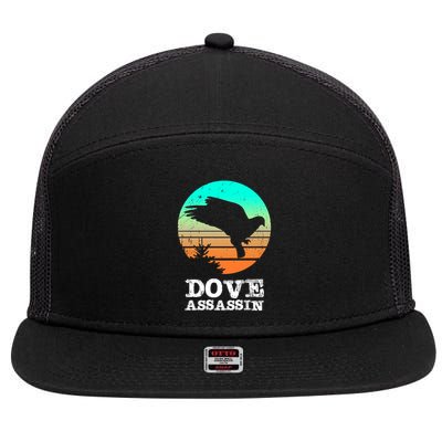 Dove Hunting Gift Dove Hunting Clothes CuteGift 7 Panel Mesh Trucker Snapback Hat