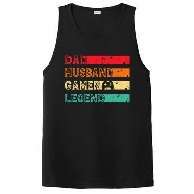 Dad Husband Gamer Legend Vintage Gamer gaming fathers Day PosiCharge Competitor Tank