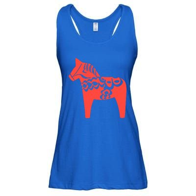 Dala Horse Gift Dalarna Swedish Sweden Sverige Gift Ladies Essential Flowy Tank