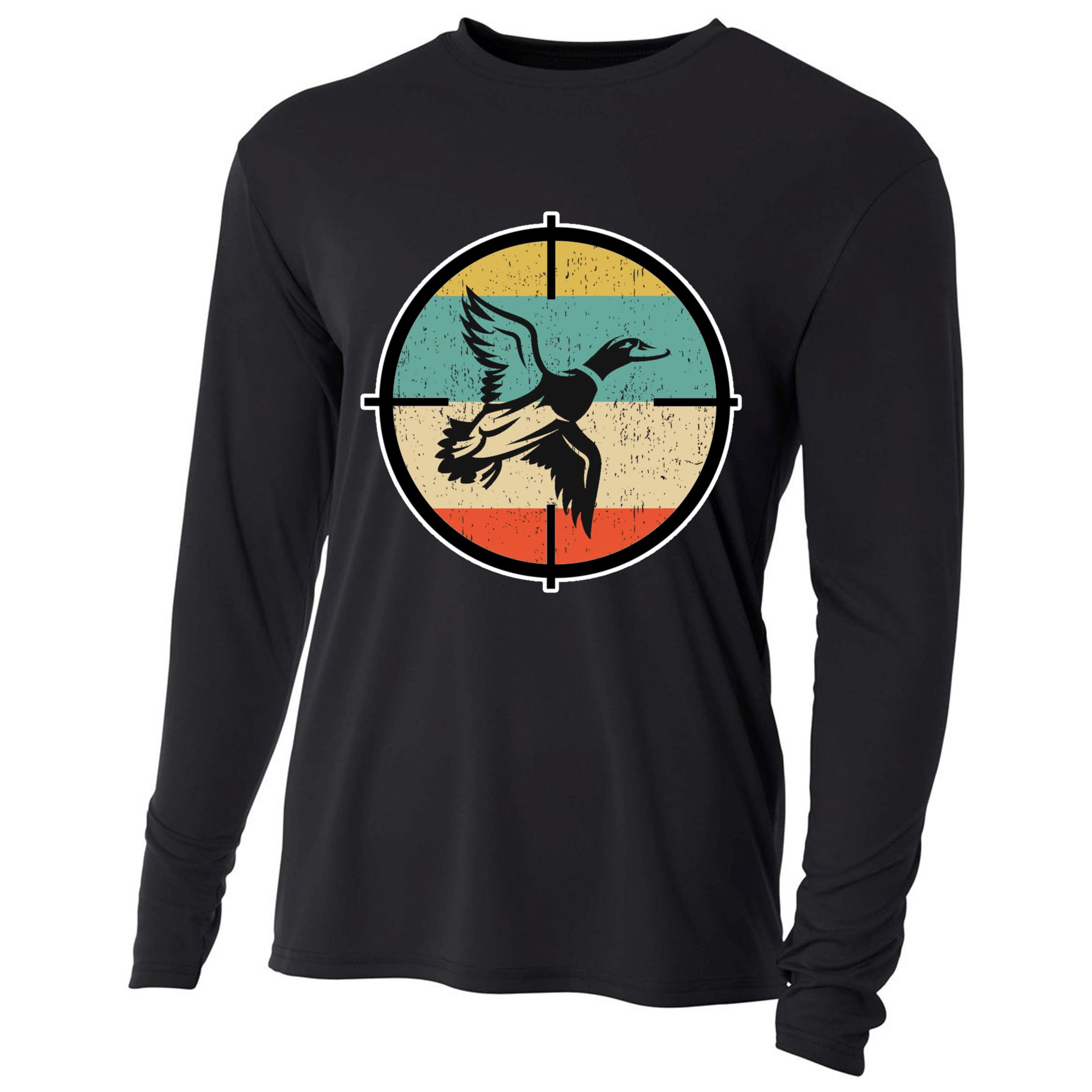 Duck Hunting Gift Cooling Performance Long Sleeve Crew