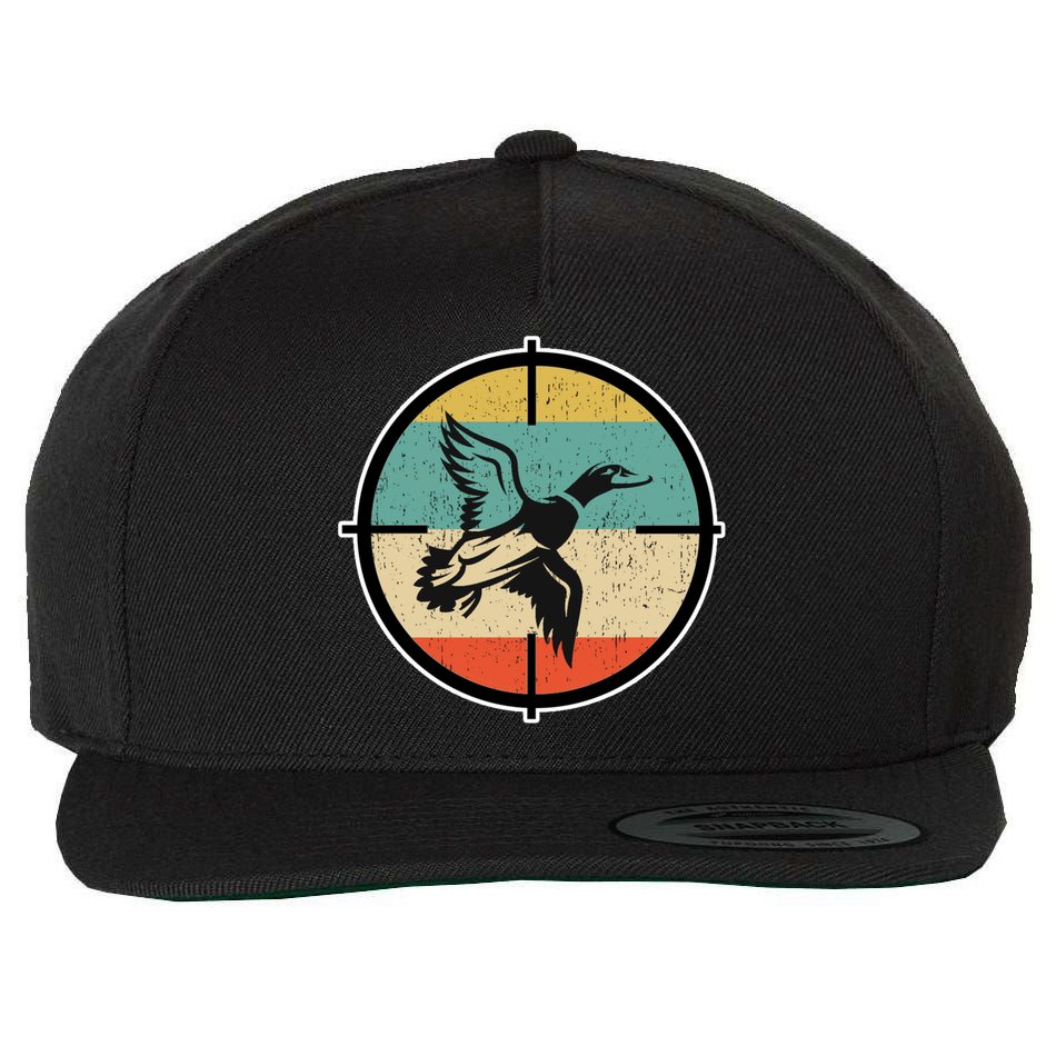 Duck Hunting Gift Wool Snapback Cap