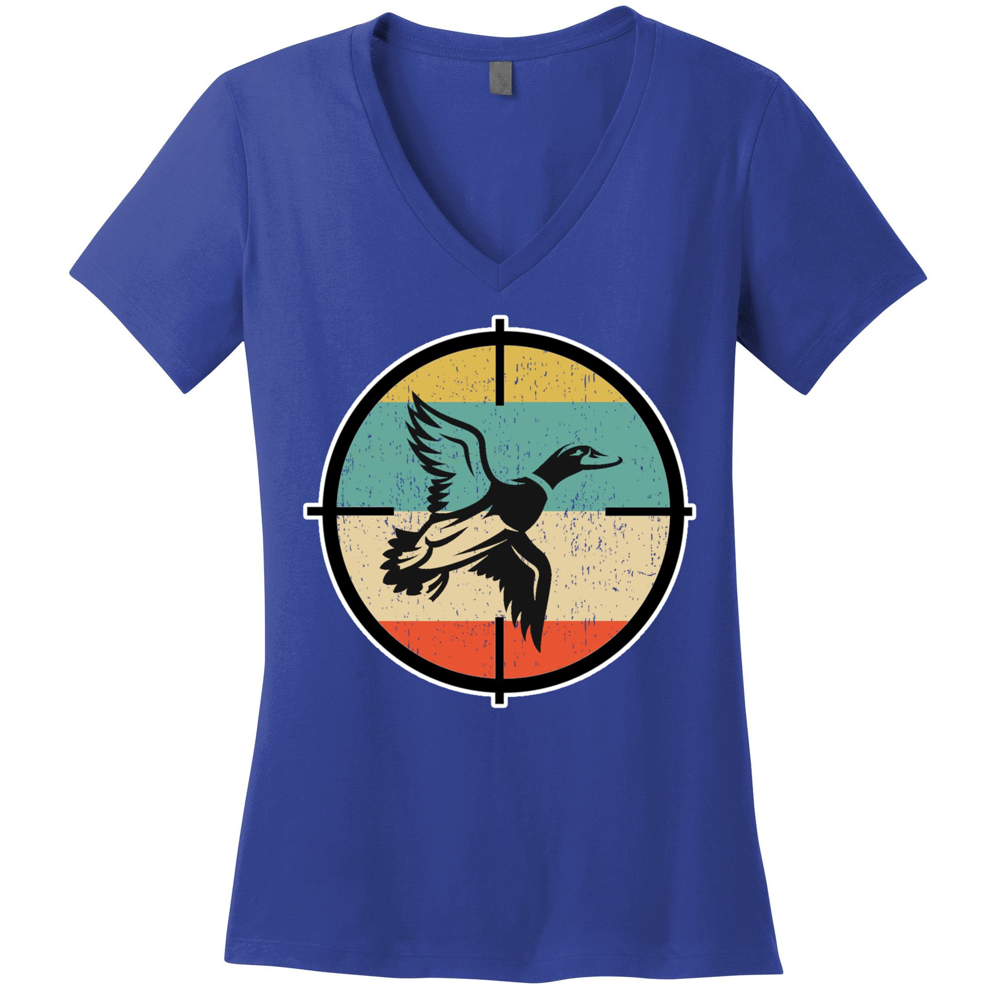 Duck Hunting Gift Women's V-Neck T-Shirt