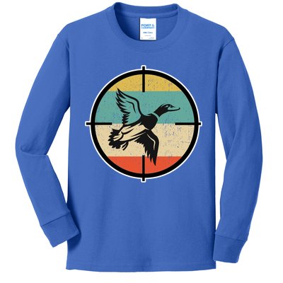 Duck Hunting Gift Kids Long Sleeve Shirt
