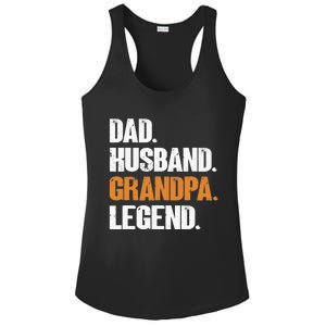 Dad Husband Grandpa Legend - Funny Grandad New Grandpa Ladies PosiCharge Competitor Racerback Tank