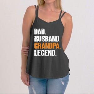 Dad Husband Grandpa Legend - Funny Grandad New Grandpa Women's Strappy Tank