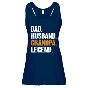 Dad Husband Grandpa Legend - Funny Grandad New Grandpa Ladies Essential Flowy Tank