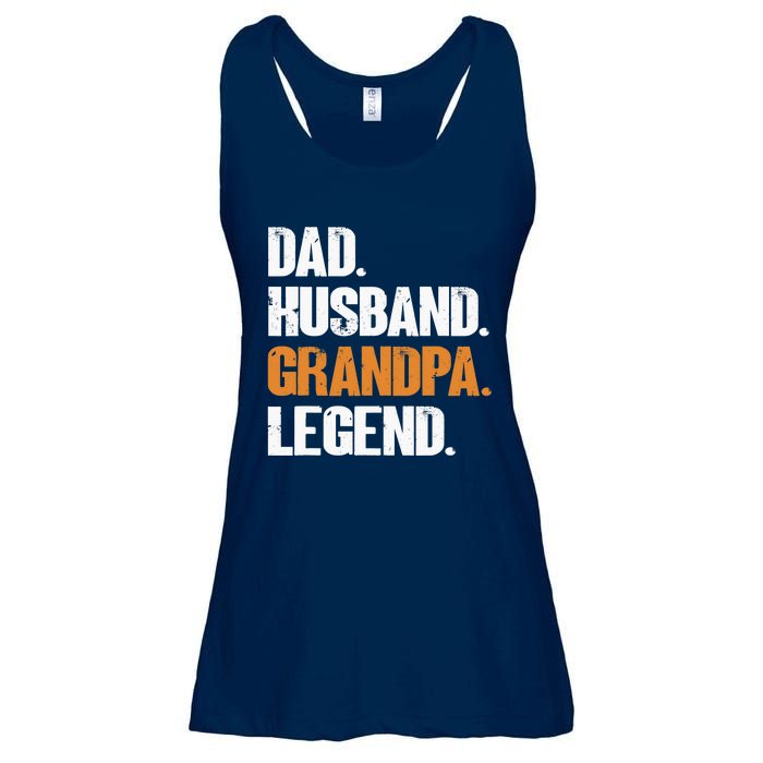 Dad Husband Grandpa Legend - Funny Grandad New Grandpa Ladies Essential Flowy Tank