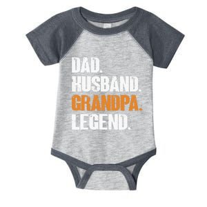 Dad Husband Grandpa Legend - Funny Grandad New Grandpa Infant Baby Jersey Bodysuit