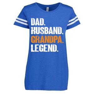 Dad Husband Grandpa Legend - Funny Grandad New Grandpa Enza Ladies Jersey Football T-Shirt