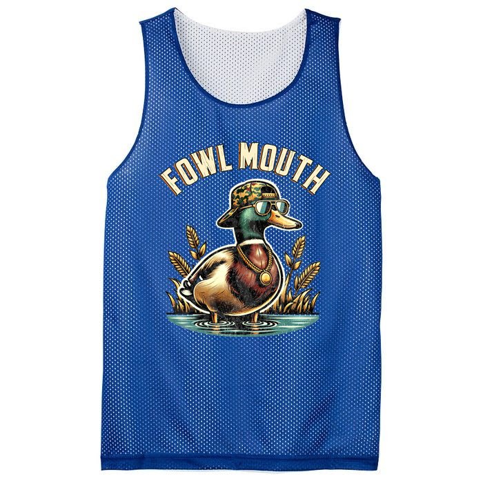 Duck Hunting Goose Hunt Funny Duck Hunter Cool Gift Fowl Mouth Cute Gift Mesh Reversible Basketball Jersey Tank