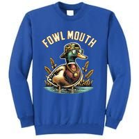 Duck Hunting Goose Hunt Funny Duck Hunter Cool Gift Fowl Mouth Cute Gift Tall Sweatshirt