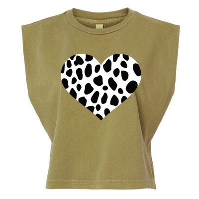 Dalmatian Heart Gift Garment-Dyed Women's Muscle Tee