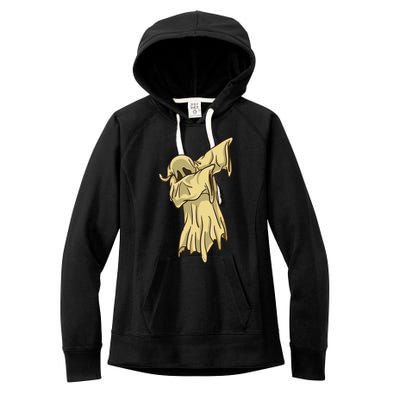 Dabbing Halloween Ghost Funny Gift Women's Fleece Hoodie