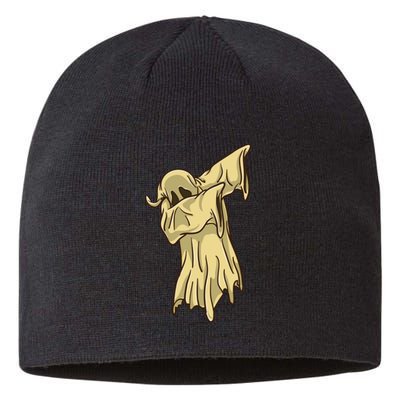 Dabbing Halloween Ghost Funny Gift Sustainable Beanie