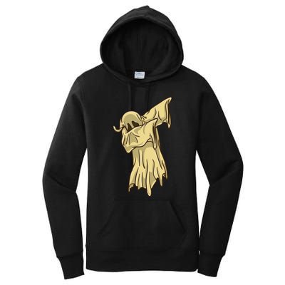 Dabbing Halloween Ghost Funny Gift Women's Pullover Hoodie