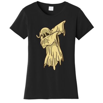 Dabbing Halloween Ghost Funny Gift Women's T-Shirt