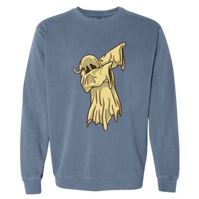 Dabbing Halloween Ghost Funny Gift Garment-Dyed Sweatshirt