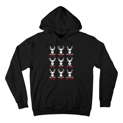 Deer Hunting Gift Hunter Of All Santas Reindeer Hoodie