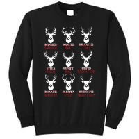 Deer Hunting Gift Hunter Of All Santas Reindeer Tall Sweatshirt