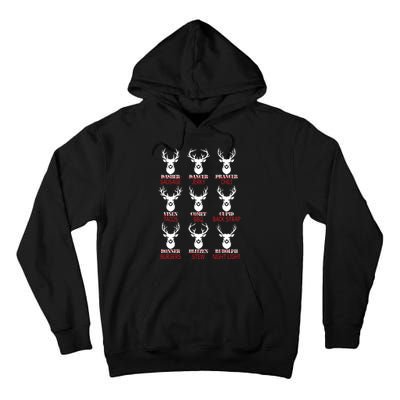 Deer Hunting Gift Hunter Of All Santas Reindeer Tall Hoodie