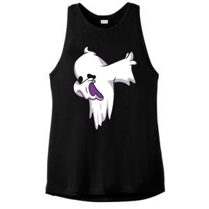 Dabbing Halloween Ghost Halloween Trick Or Treat Cute Gift Ladies PosiCharge Tri-Blend Wicking Tank