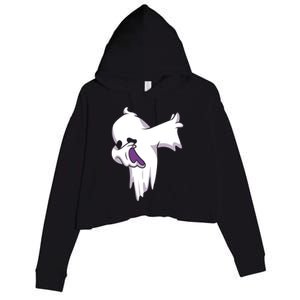 Dabbing Halloween Ghost Halloween Trick Or Treat Cute Gift Crop Fleece Hoodie