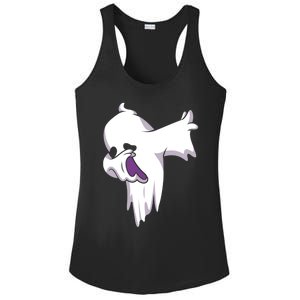 Dabbing Halloween Ghost Halloween Trick Or Treat Cute Gift Ladies PosiCharge Competitor Racerback Tank