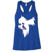 Dabbing Halloween Ghost Halloween Trick Or Treat Cute Gift Women's Racerback Tank