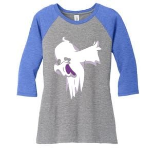 Dabbing Halloween Ghost Halloween Trick Or Treat Cute Gift Women's Tri-Blend 3/4-Sleeve Raglan Shirt