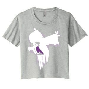 Dabbing Halloween Ghost Halloween Trick Or Treat Cute Gift Women's Crop Top Tee