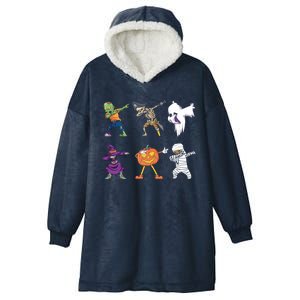 Dabbing Halloween Ghost Zombie Witch Pirate Pumpkin Gift Hooded Wearable Blanket