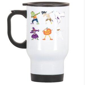 Dabbing Halloween Ghost Zombie Witch Pirate Pumpkin Gift Stainless Steel Travel Mug