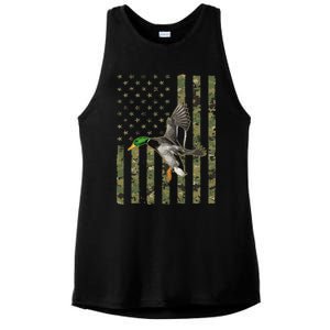 Duck Hunting Goose Hunt Duck Hunter Ladies PosiCharge Tri-Blend Wicking Tank