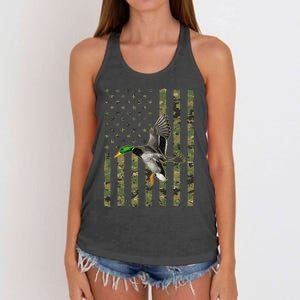 Duck Hunting Goose Hunt Duck Hunter Women's Knotted Racerback Tank