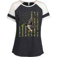 Duck Hunting Goose Hunt Duck Hunter Enza Ladies Jersey Colorblock Tee