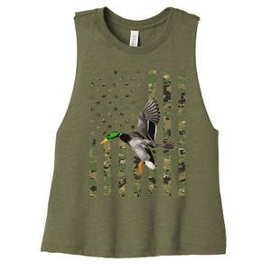 Duck Hunting Goose Hunt Duck Hunter Women's Racerback Cropped Tank