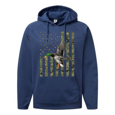 Duck Hunting Goose Hunt Duck Hunter Performance Fleece Hoodie