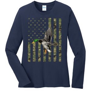 Duck Hunting Goose Hunt Duck Hunter Ladies Long Sleeve Shirt