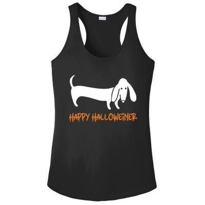 Dachshund Happy Halloweiner Funny Halloween Dogs Lover Funny Gift Funny Gift Ladies PosiCharge Competitor Racerback Tank