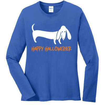 Dachshund Happy Halloweiner Funny Halloween Dogs Lover Funny Gift Funny Gift Ladies Long Sleeve Shirt