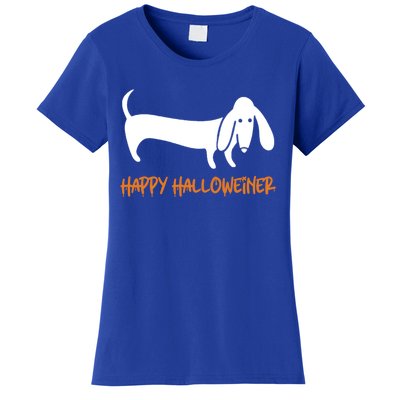 Dachshund Happy Halloweiner Funny Halloween Dogs Lover Funny Gift Funny Gift Women's T-Shirt