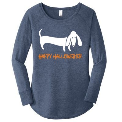 Dachshund Happy Halloweiner Funny Halloween Dogs Lover Funny Gift Funny Gift Women's Perfect Tri Tunic Long Sleeve Shirt