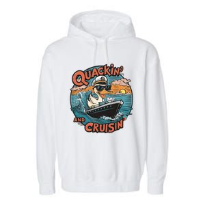 Duck Hunting Hiding Cruise Duck Hunter Garment-Dyed Fleece Hoodie