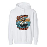 Duck Hunting Hiding Cruise Duck Hunter Garment-Dyed Fleece Hoodie